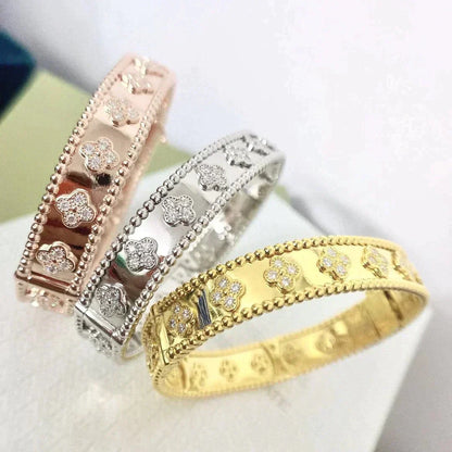 [Olivia Jewelry]CLOVER BRACELET 8MM DIAMONDS