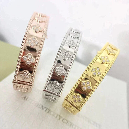 [Olivia Jewelry]CLOVER BRACELET 8MM DIAMONDS