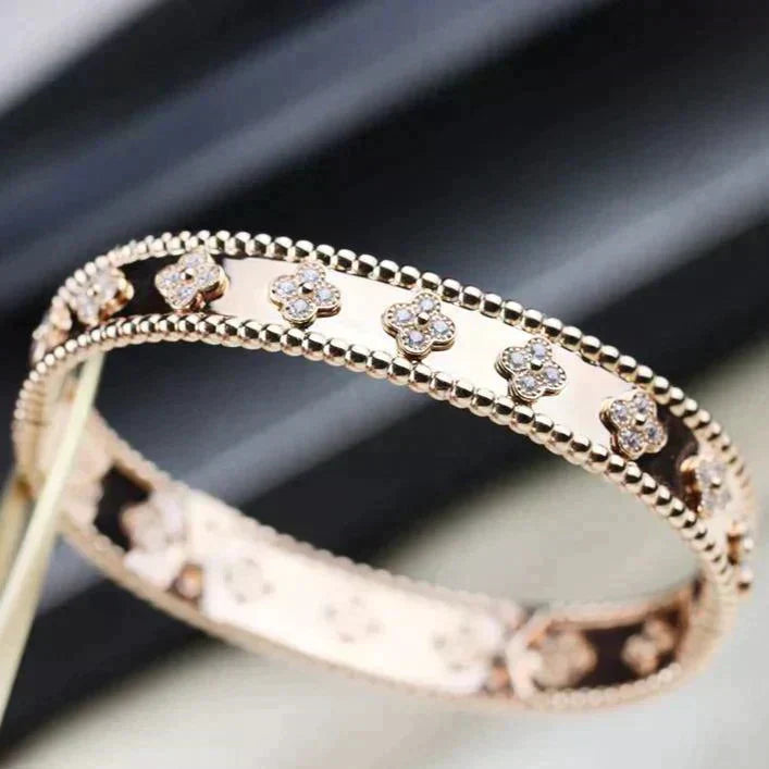 [Olivia Jewelry]CLOVER BRACELET 8MM DIAMONDS