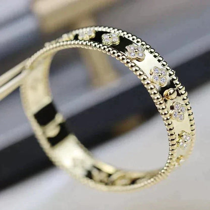 [Olivia Jewelry]CLOVER BRACELET 8MM DIAMONDS