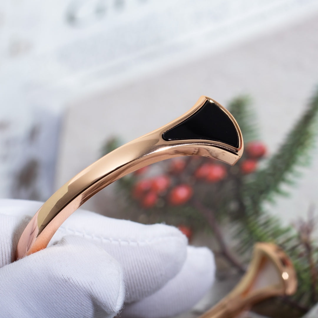 [OLIVIA]DREAM BRACELET OPEN PINK GOLD MOP