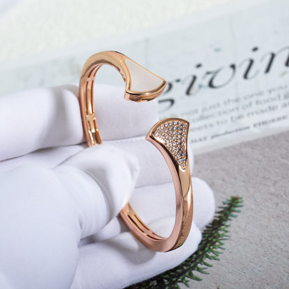[OLIVIA]DREAM BRACELET OPEN PINK GOLD MOP DIAMOND