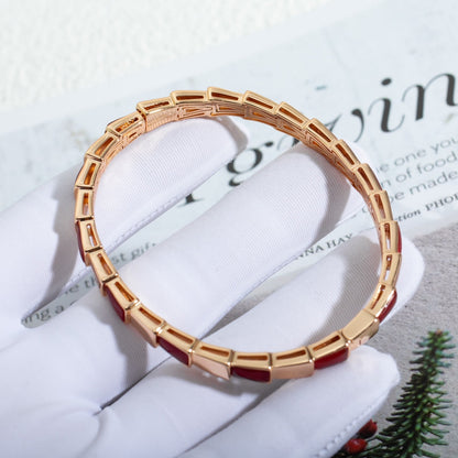 [OLIVIA]SERPENTI BRACELET PINK GOLD RUBELLITE