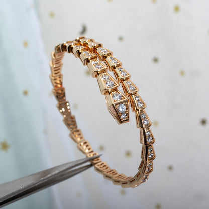 [OLIVIA]SERPENTI BRACELET 6.8MM PINK GOLD DIAMOND