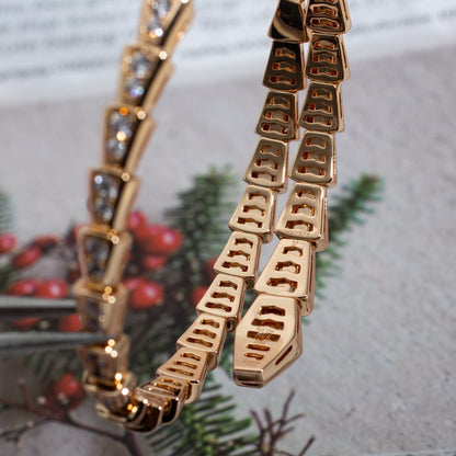 [OLIVIA]SERPENTI BRACELET 6.8MM PINK GOLD DIAMOND