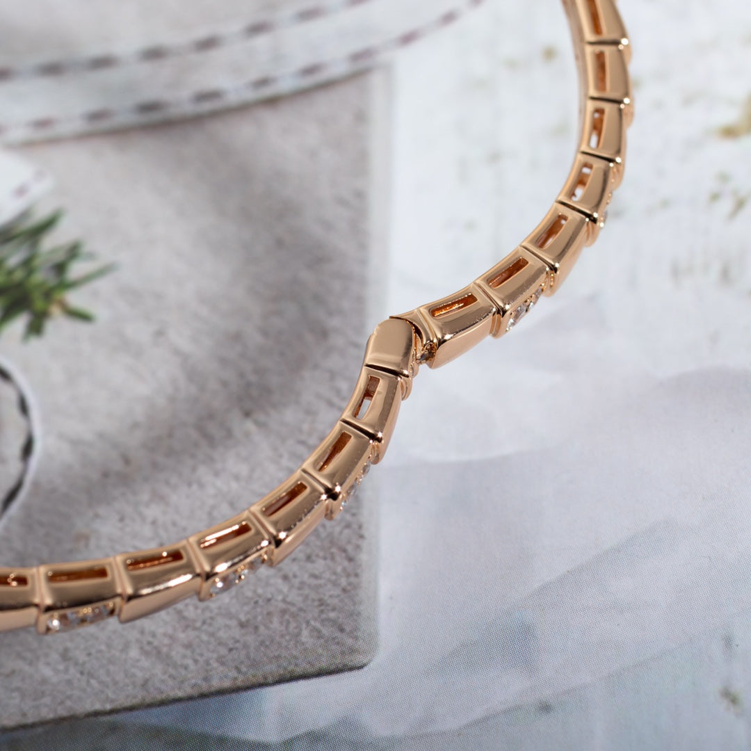 [OLIVIA]SERPENTI BRACELET PINK GOLD DIAMOND