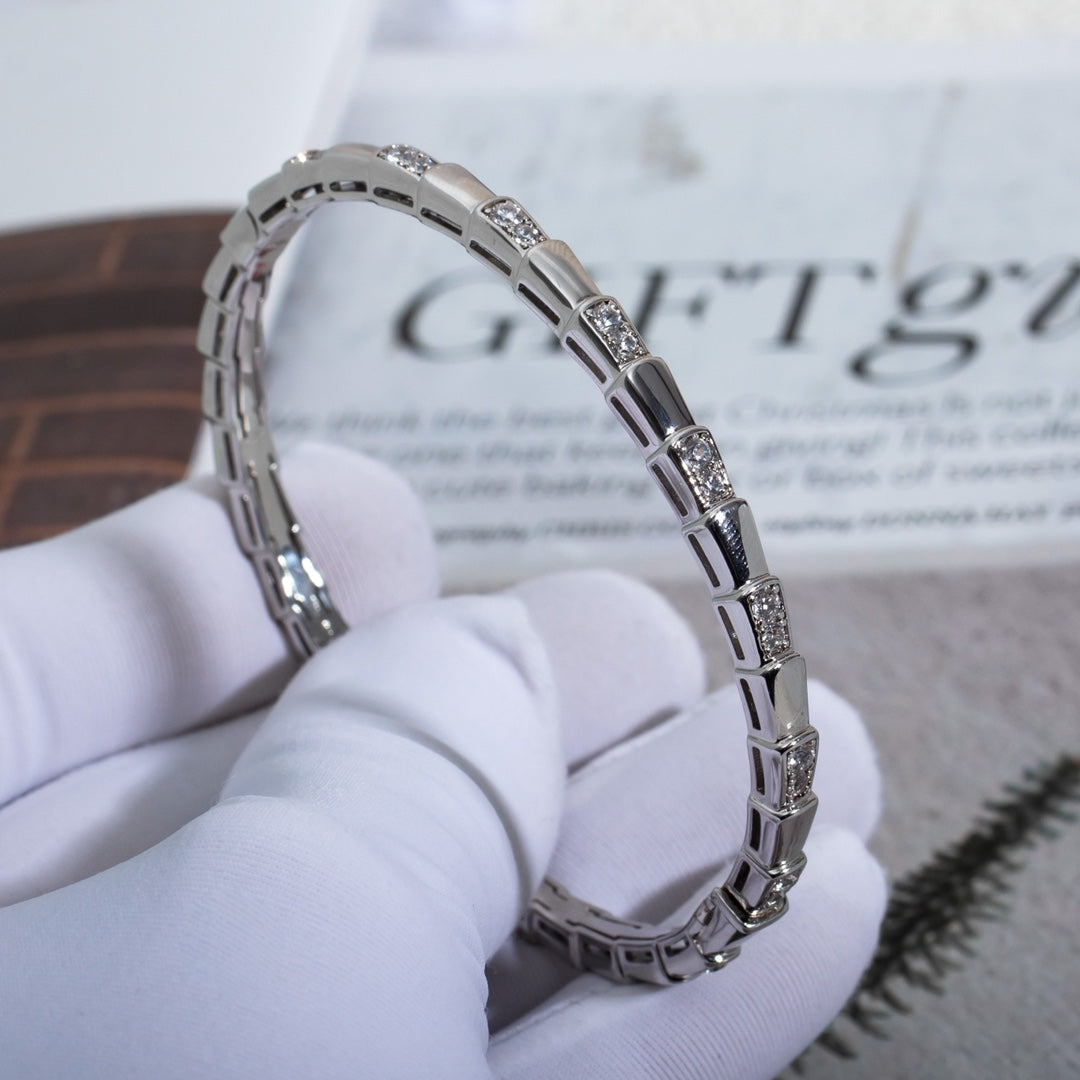 [OLIVIA]SERPENTI BRACELET SILVER DIAMOND