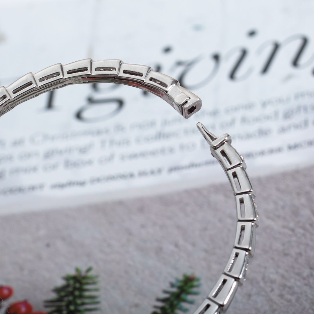 [OLIVIA]SERPENTI BRACELET SILVER DIAMOND