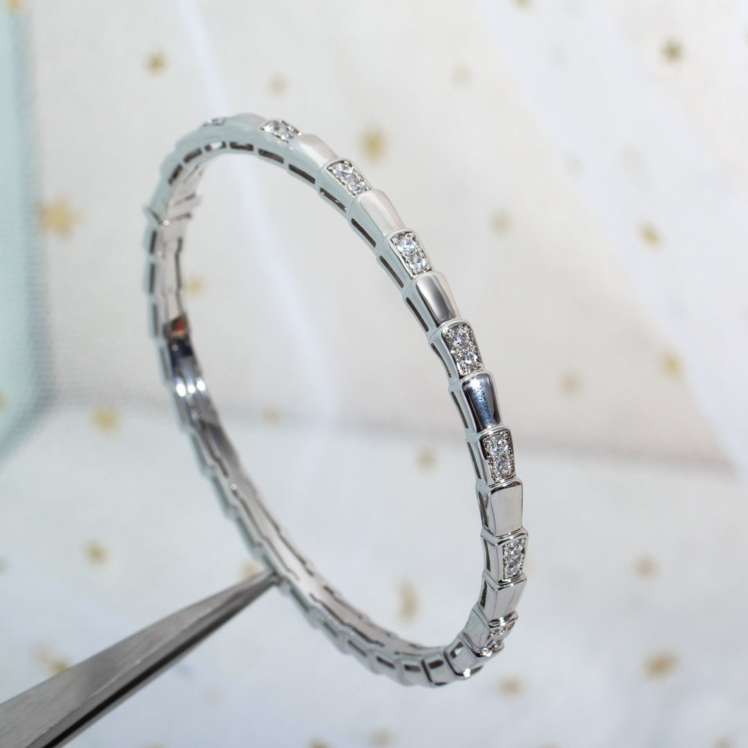 [OLIVIA]SERPENTI BRACELET SILVER DIAMOND