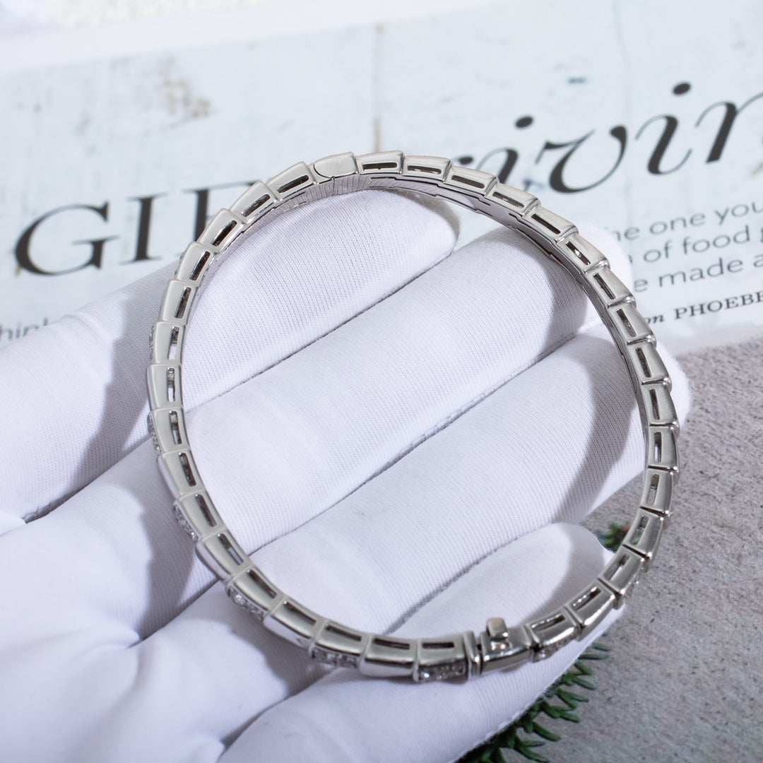 [OLIVIA]SERPENTI BRACELET SILVER DIAMOND