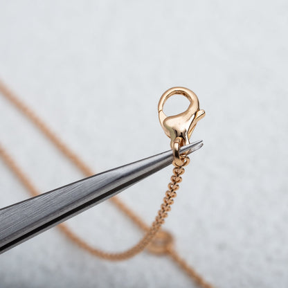 [OLIVIA]PARENTESI NECKLACE PINK GOLD