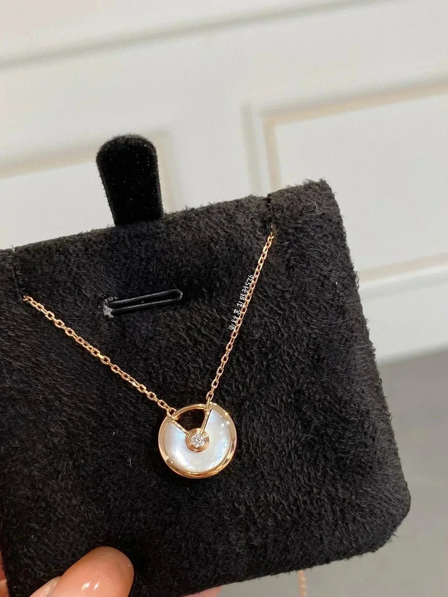 [Olivia Jewelry]AMULETTE ROSE GOLD MOP NECKLACE