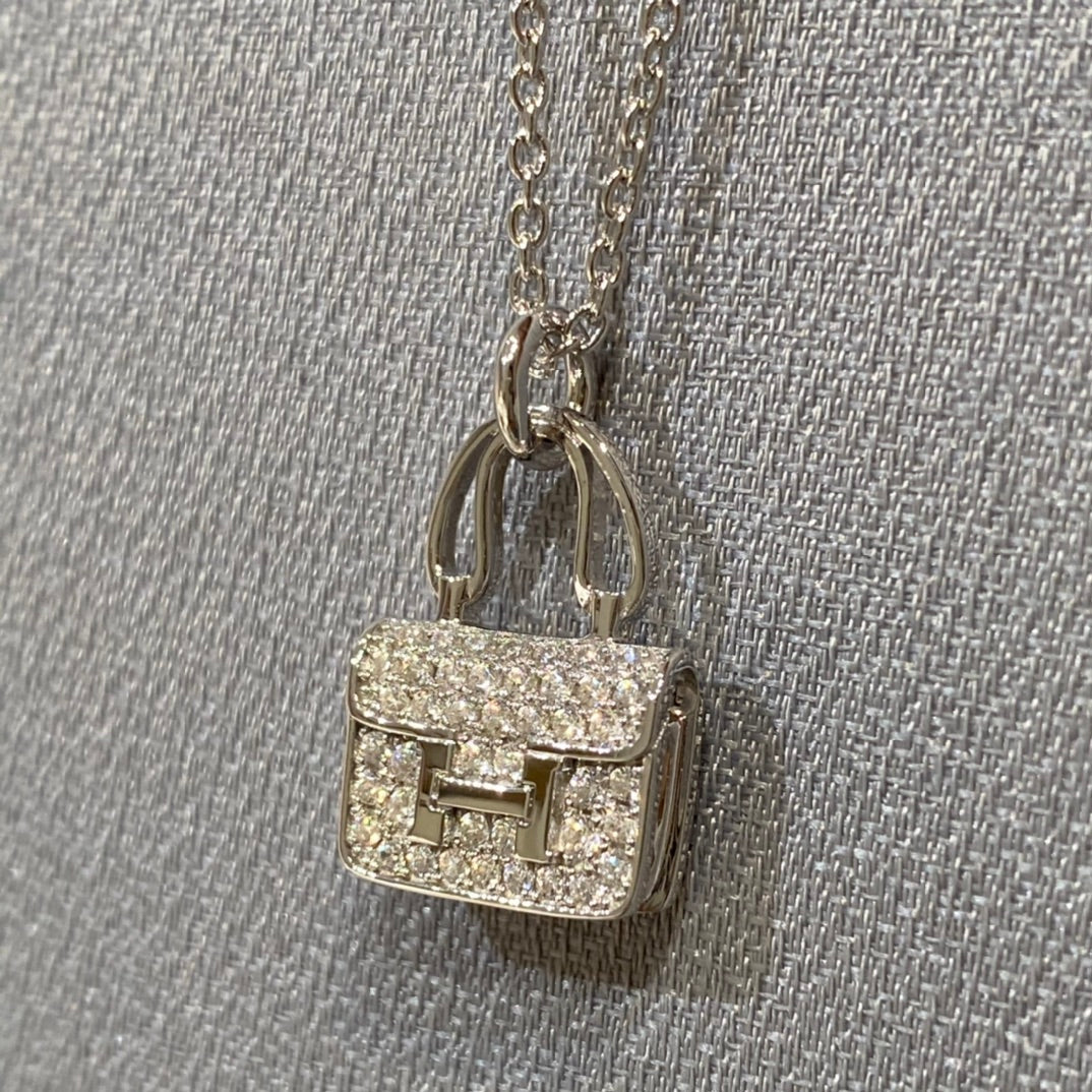 [Olivia Jewelry]CONSTANCE PEDANT DIAMOND NECKLACE