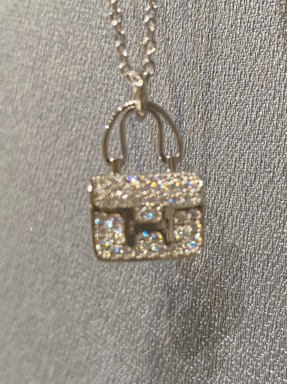 [Olivia Jewelry]CONSTANCE PEDANT DIAMOND NECKLACE