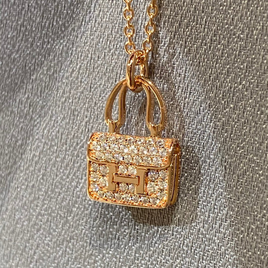 [Olivia Jewelry]CONSTANCE PEDANT DIAMOND NECKLACE