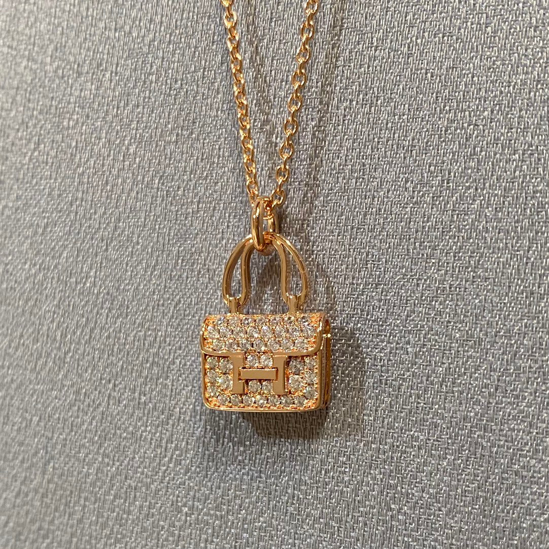 [Olivia Jewelry]CONSTANCE PEDANT DIAMOND NECKLACE