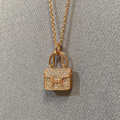 [Olivia Jewelry]CONSTANCE PEDANT DIAMOND NECKLACE
