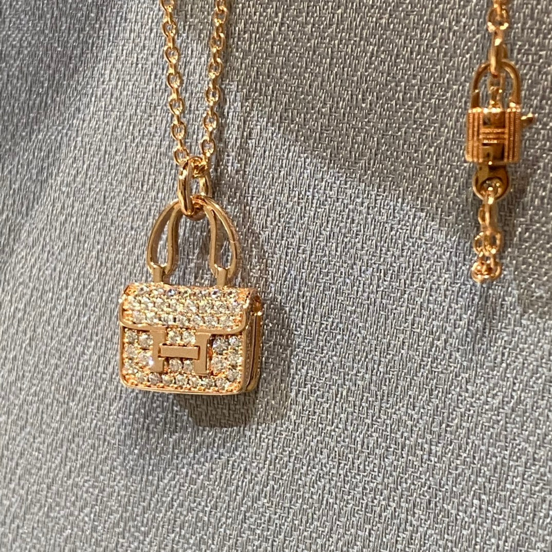 [Olivia Jewelry]CONSTANCE PEDANT DIAMOND NECKLACE