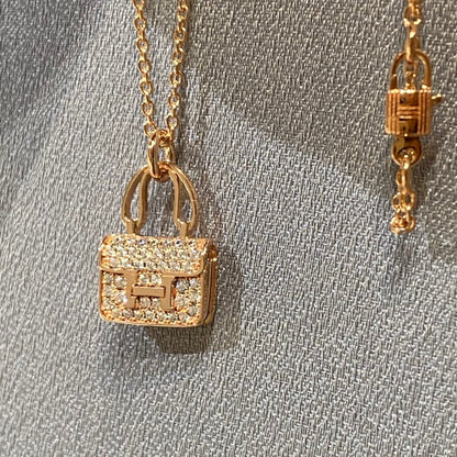 [Olivia Jewelry]CONSTANCE PEDANT DIAMOND NECKLACE