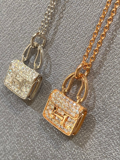 [Olivia Jewelry]CONSTANCE PEDANT DIAMOND NECKLACE