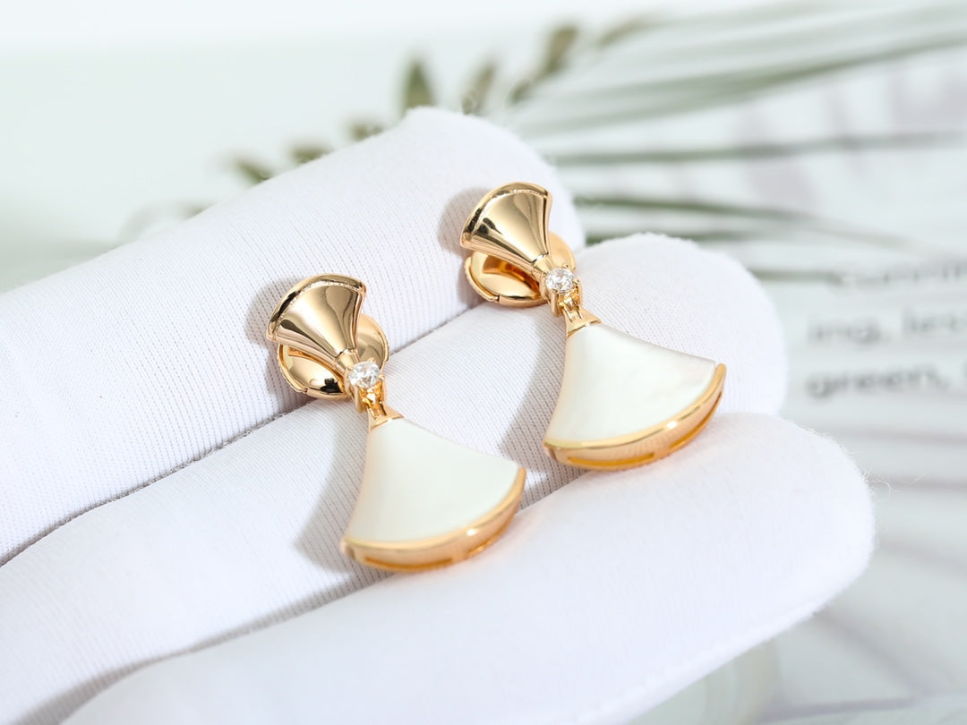 [OLIVIA]DREAM MOP PINK GOLD EARRINGS