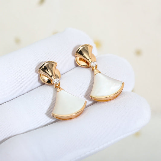 [OLIVIA]DREAM MOP PINK GOLD EARRINGS