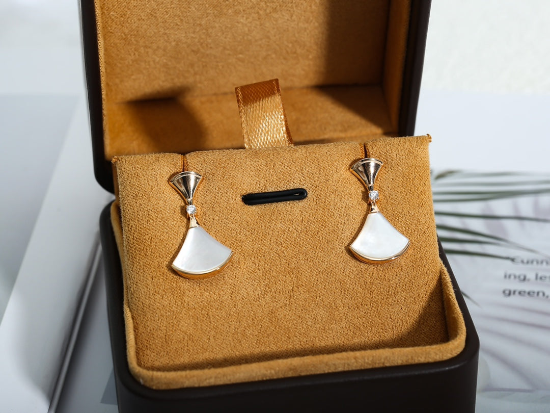 [OLIVIA]DREAM MOP PINK GOLD EARRINGS