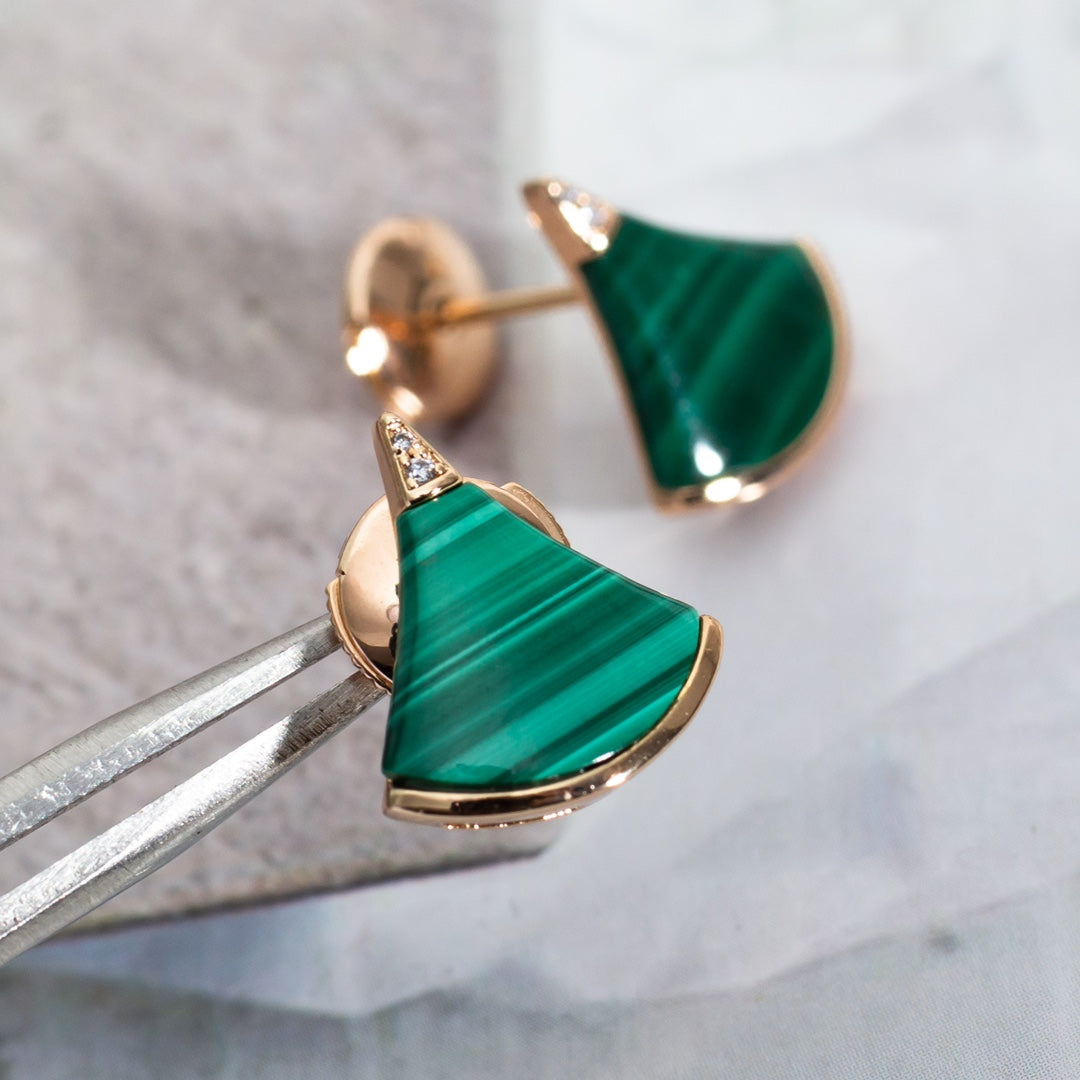 [OLIVIA]DIVAS DREAM EARRINGS PINK GOLD