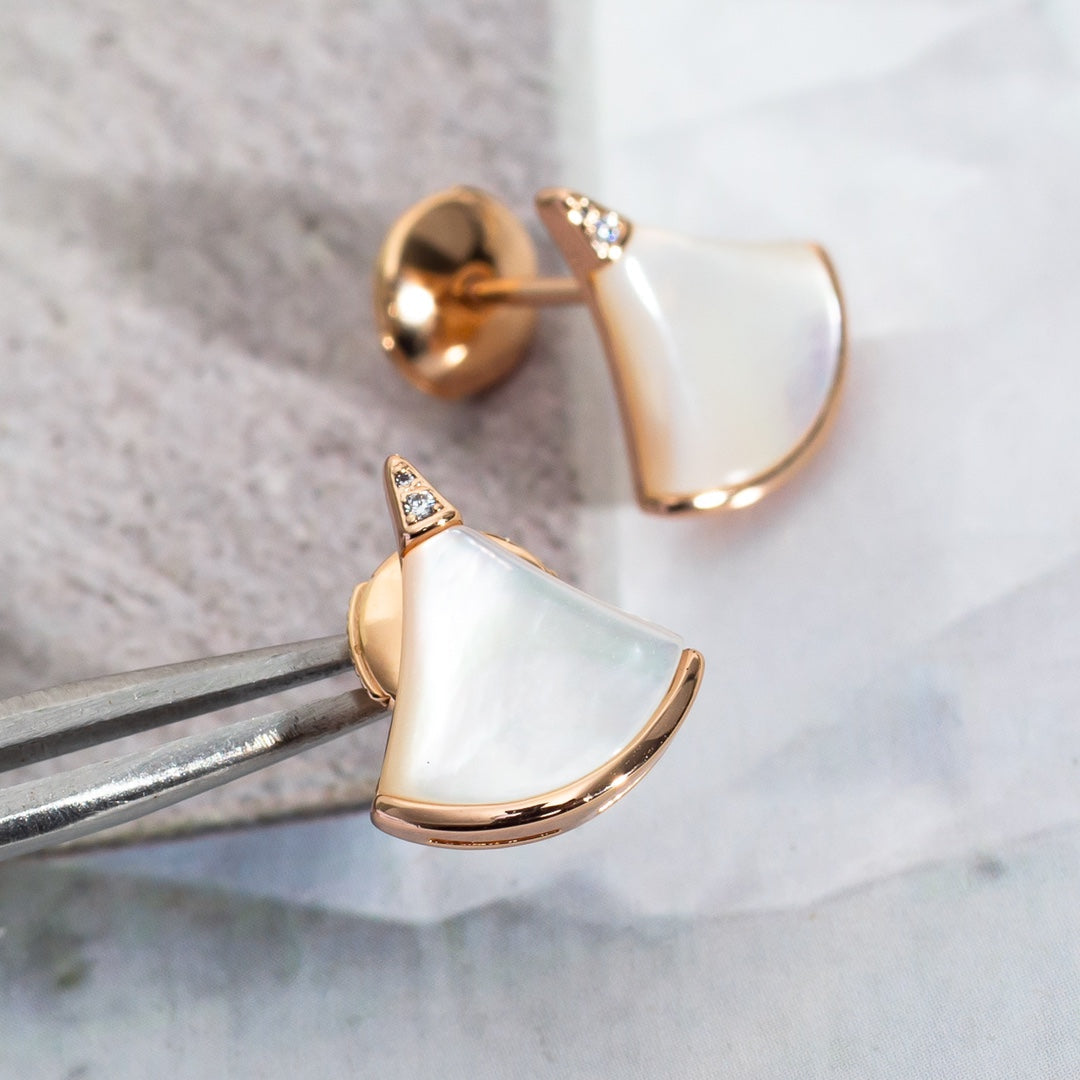 [OLIVIA]DIVAS DREAM EARRINGS PINK GOLD