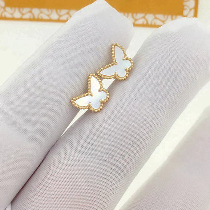 [Olivia Jewelry]SWEET BUTTERFLY MOP EARSTUDS