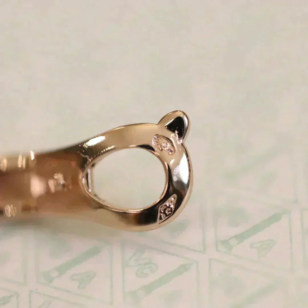[Olivia Jewelry]CLOVER MEDIUM 1 MOTIFS FUll DIAMOND EARRINGS