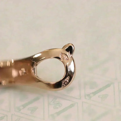 [Olivia Jewelry]CLOVER MEDIUM 1 MOTIFS FUll DIAMOND EARRINGS