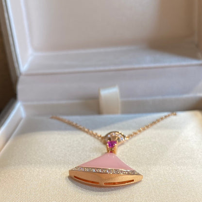 [OLIVIA]DREAM NECKLACE PINK OPAL