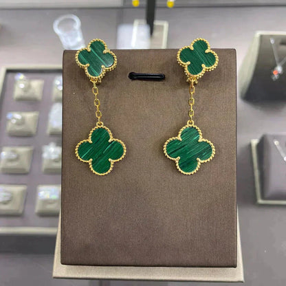 [Olivia Jewelry]CLOVER 2 MOTIFS  EARRINGS (MULTIPLE CHOICESC