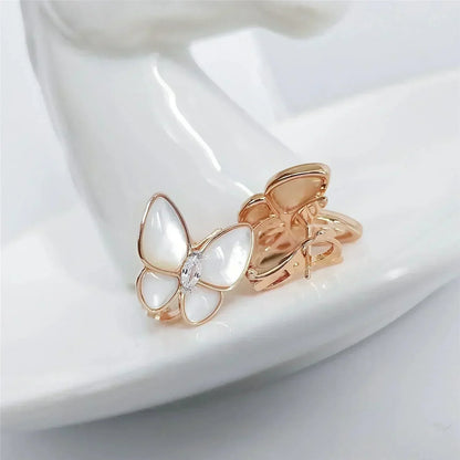 [Olivia Jewelry]BUTTERFLY MOP DIAMOND EARRINGS