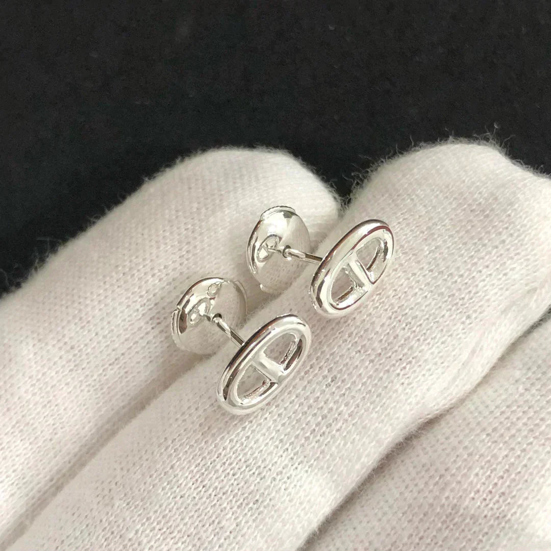 [Olivia Jewelry]CHAINE SMALL EARRINGS GOLD AND SILVER