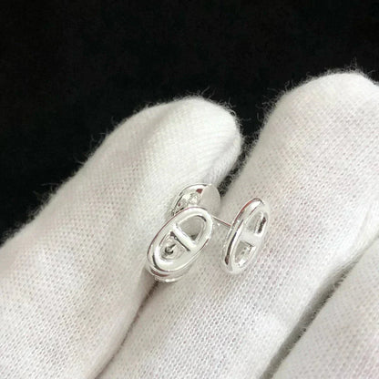[Olivia Jewelry]CHAINE SMALL EARRINGS GOLD AND SILVER
