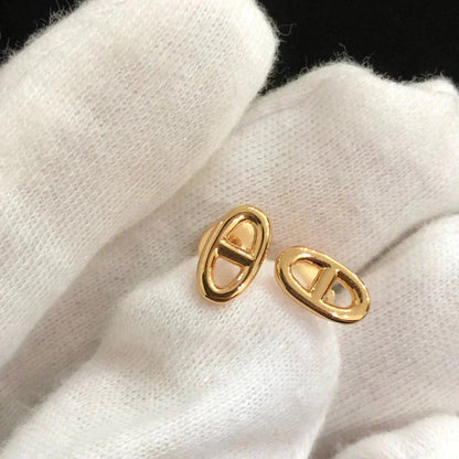 [Olivia Jewelry]CHAINE SMALL EARRINGS GOLD AND SILVER