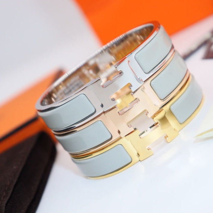 [Olivia Jewelry]H LIGHT BLUE BRACELET