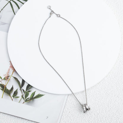 [OLIVIA]SERPENTI SILVER NECKLACE DIAMOND