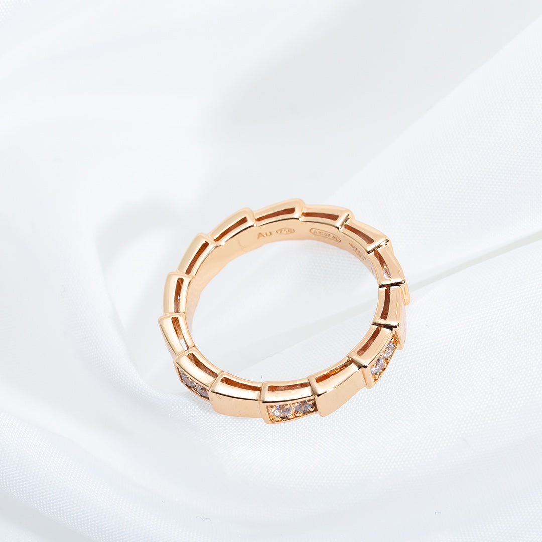 [OLIVIA]SERPENTI RING PINK GOLD  3MM
