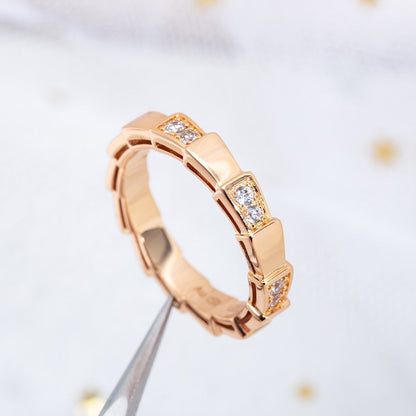 [OLIVIA]SERPENTI RING PINK GOLD  3MM