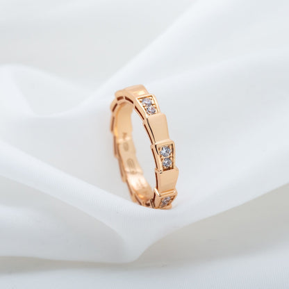 [OLIVIA]SERPENTI RING PINK GOLD  3MM