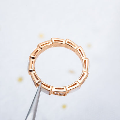 [OLIVIA]SERPENTI RING PINK GOLD DIAMOND MOP 3MM