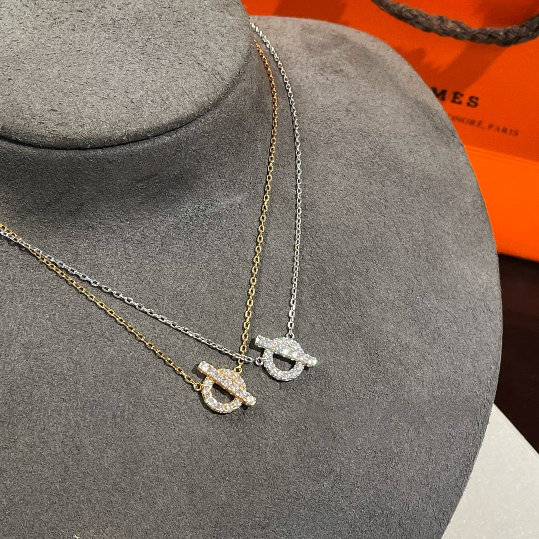 [Olivia Jewelry]ECHAPEE NECKLACE DIAMOND