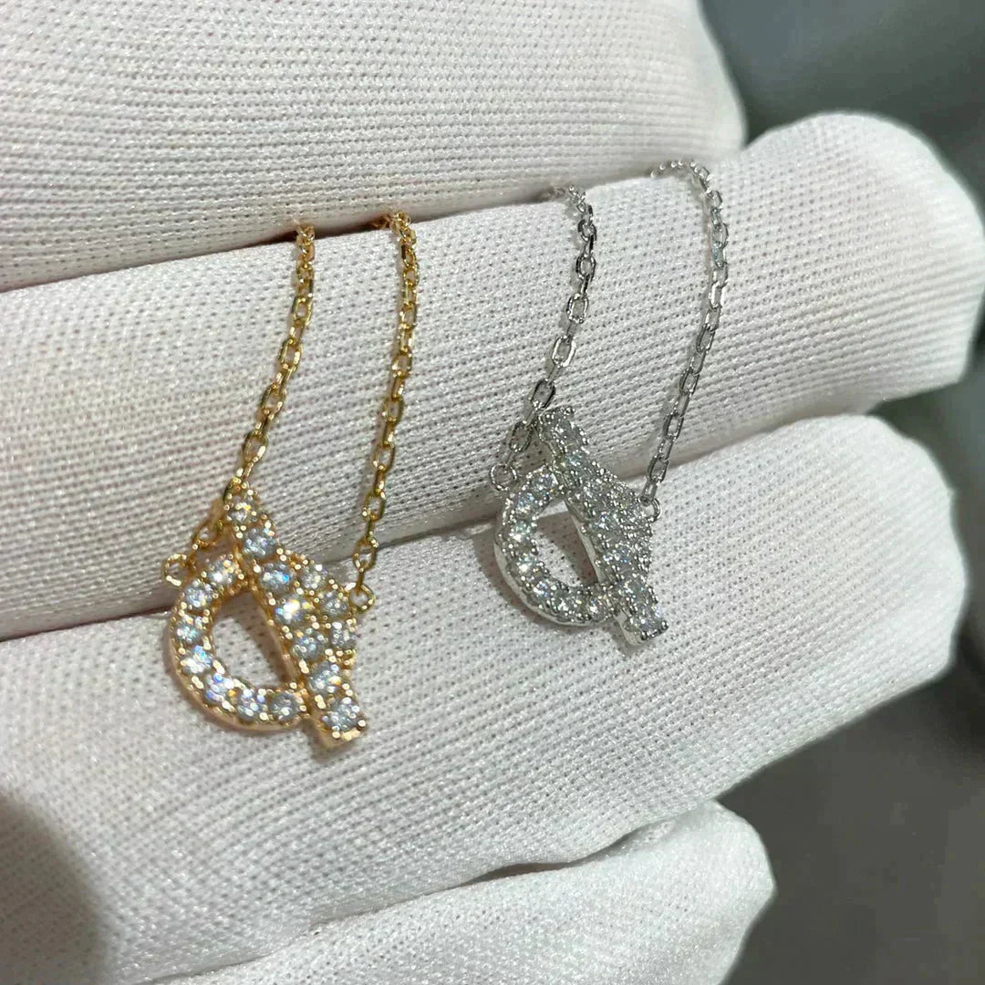 [Olivia Jewelry]ECHAPEE NECKLACE DIAMOND