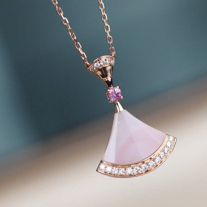 [OLIVIA]DREAM NECKLACE PINK MOP DIAMOND