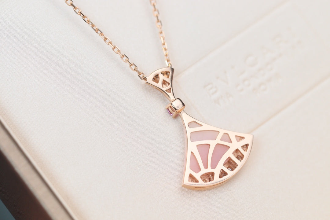 [OLIVIA]DREAM NECKLACE PINK MOP DIAMOND