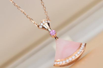 [OLIVIA]DREAM NECKLACE PINK MOP DIAMOND