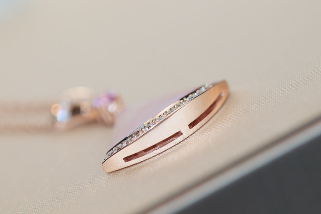 [OLIVIA]DREAM NECKLACE PINK MOP DIAMOND